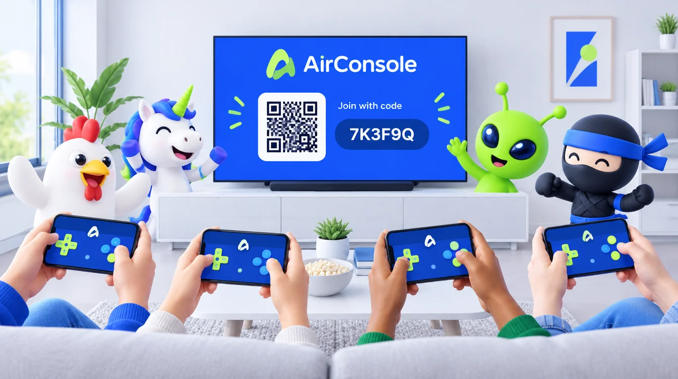 AirConsole: как получить код, ввести его и играть в игры на телевизоре