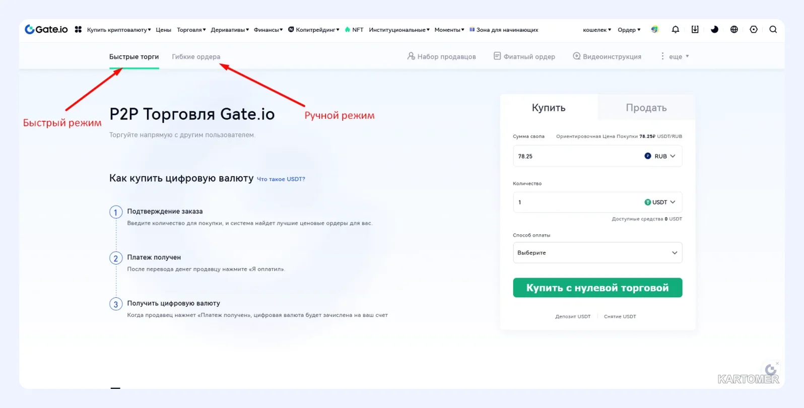 Скриншот: Работает ли Gate io в России