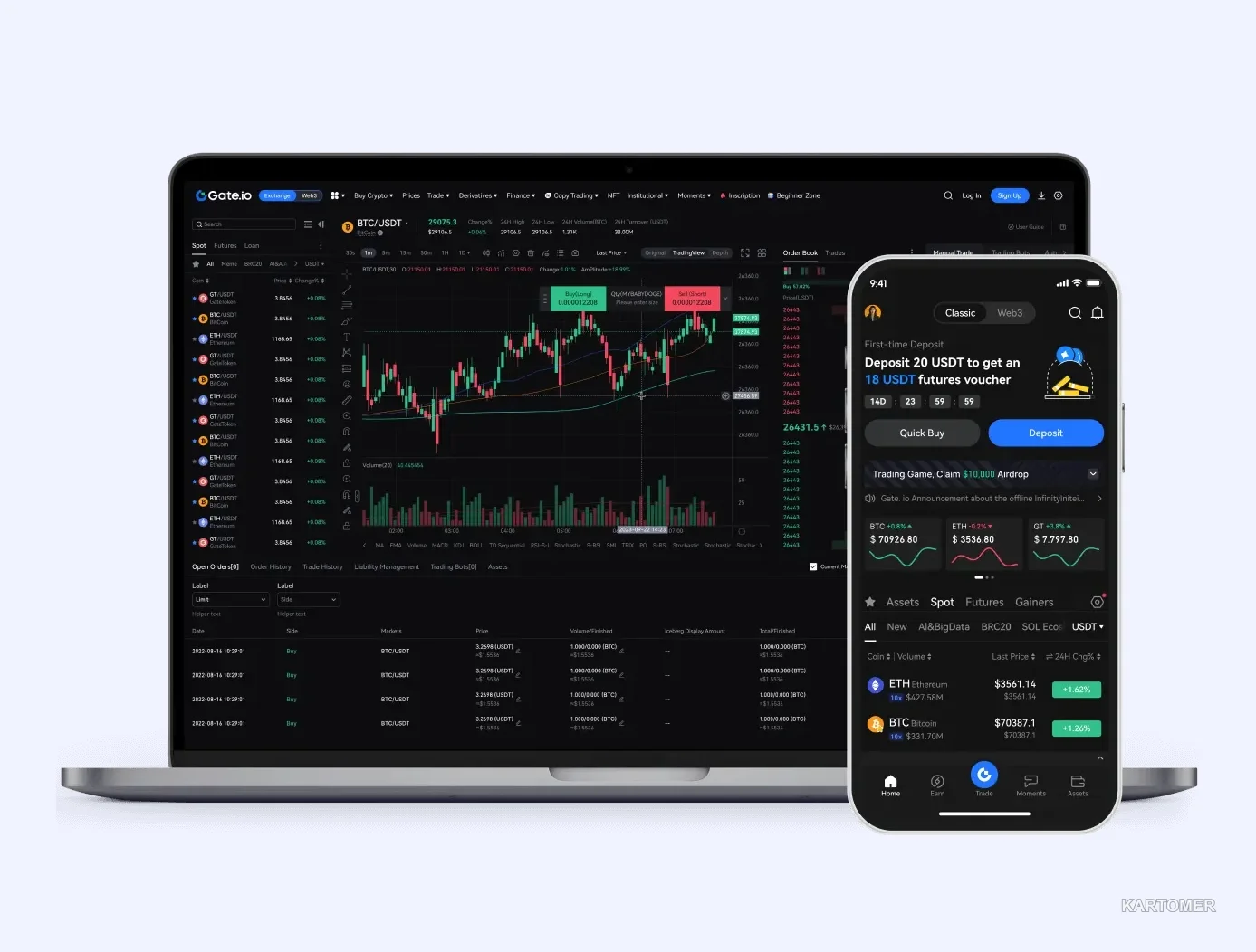 Скриншот: Gate io Wallet