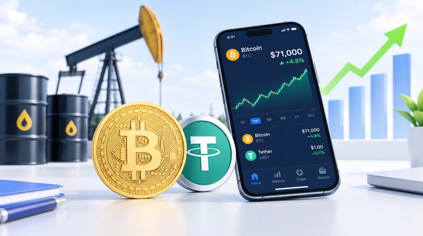 Bitcoin на фоне нефтяного бума: 71 тысяча долларов и перспективы роста
