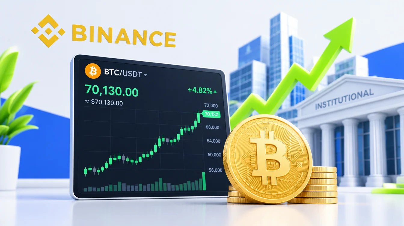 Bitcoin снова выше $70 000: институционалы толкают ралли после коррекции
