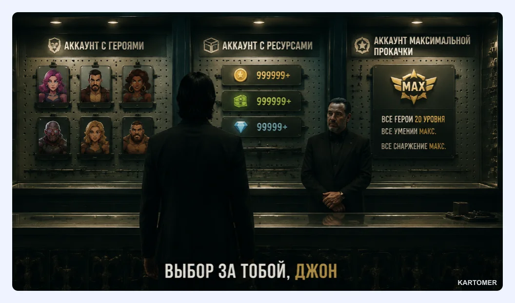 Скриншот: Какие аккаунты Bullet Echo можно купить