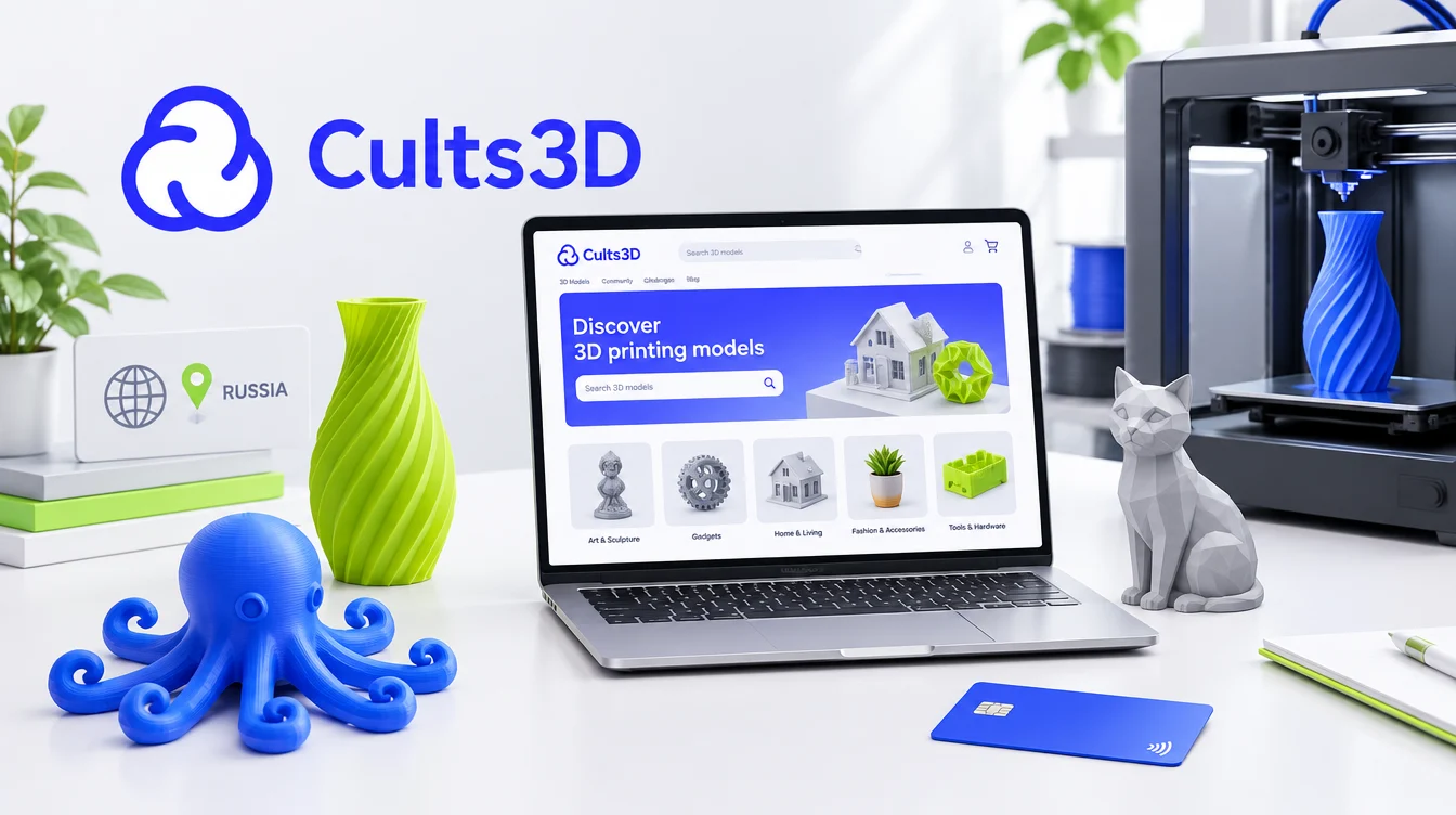 Cults 3D: что это такое и как оплатить покупки на платформе из России в 2026 году