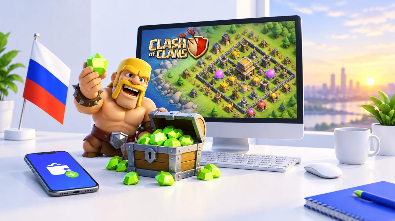Донат в Clash of Clans: инструкция для россиян в 2026 году