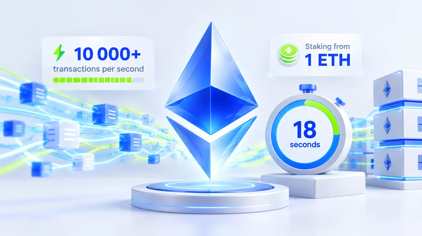 Ethereum готовится к рывку: 10 000+ транзакций в секунду и стейкинг от 1 ETH