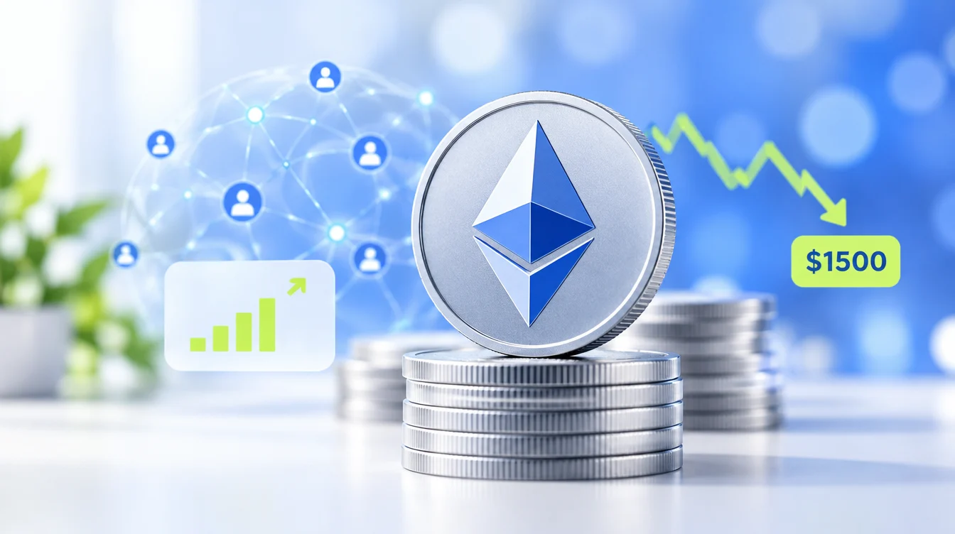 Ethereum в «парадоксе внедрения»: сеть бьёт рекорды активности, а цена ETH может упасть до $1500