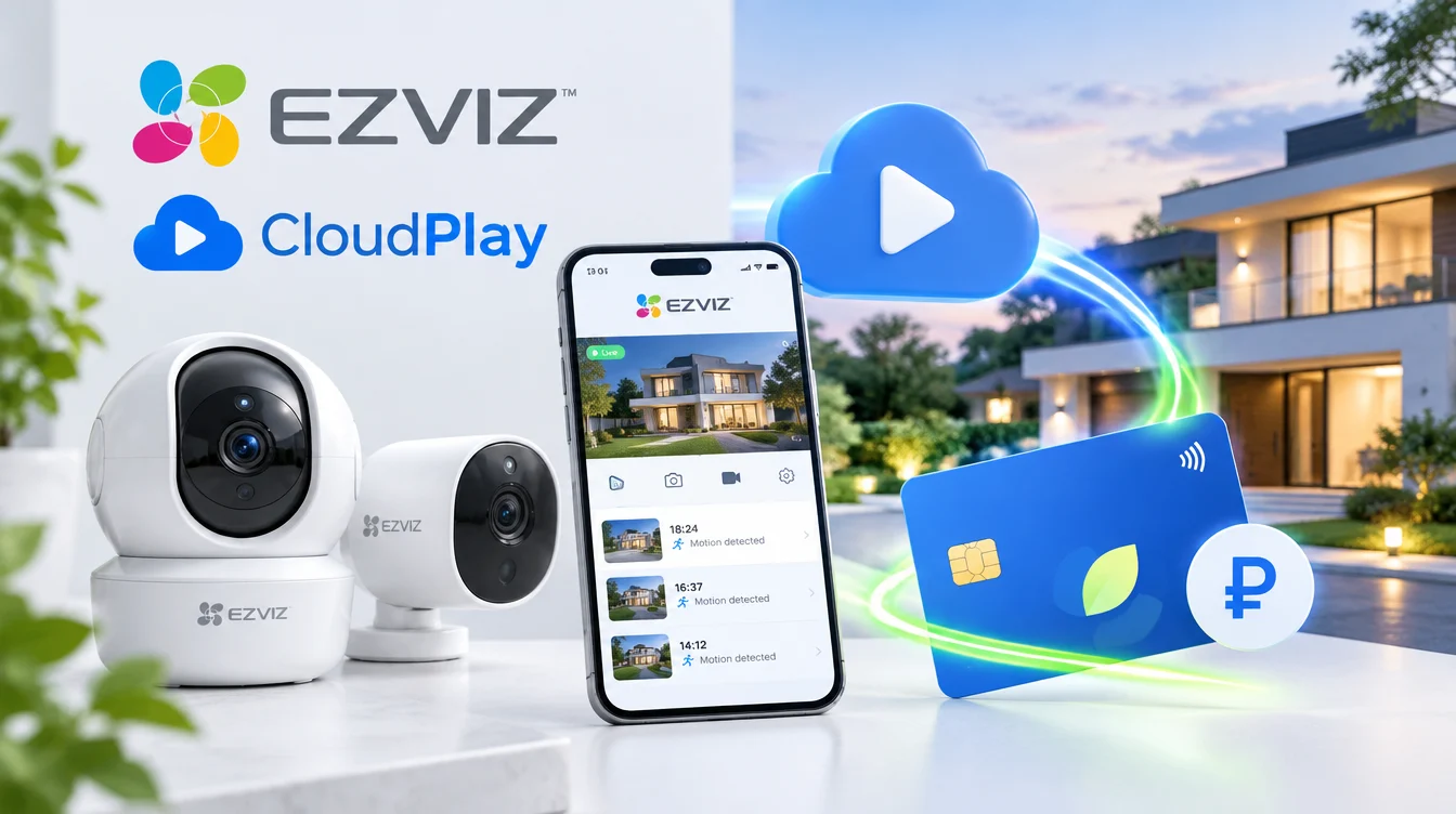 Ezviz Cloud Play: как пополнить из России в 2026 году