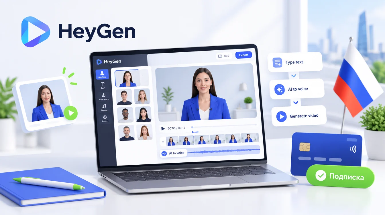 HeyGen нейросеть: купить аккаунт и подписку выгодно, инструкция по оплате из РФ