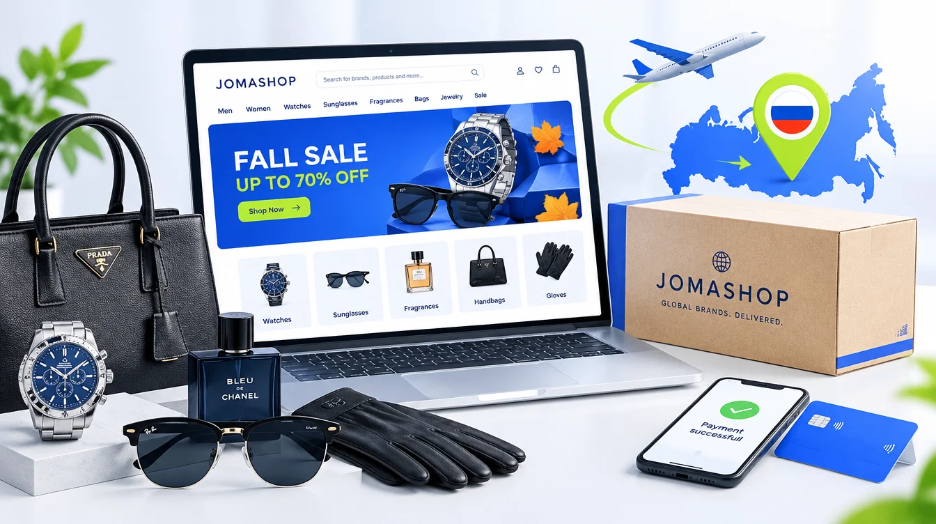 Jomashop: как заказать товары в Россию и оплатить покупку в 2026 году
