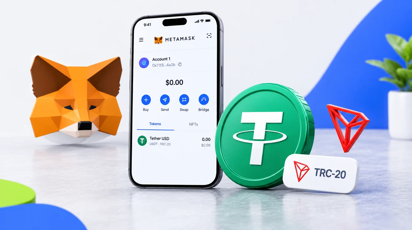 Как добавить Tether TRC-20 в MetaMask
