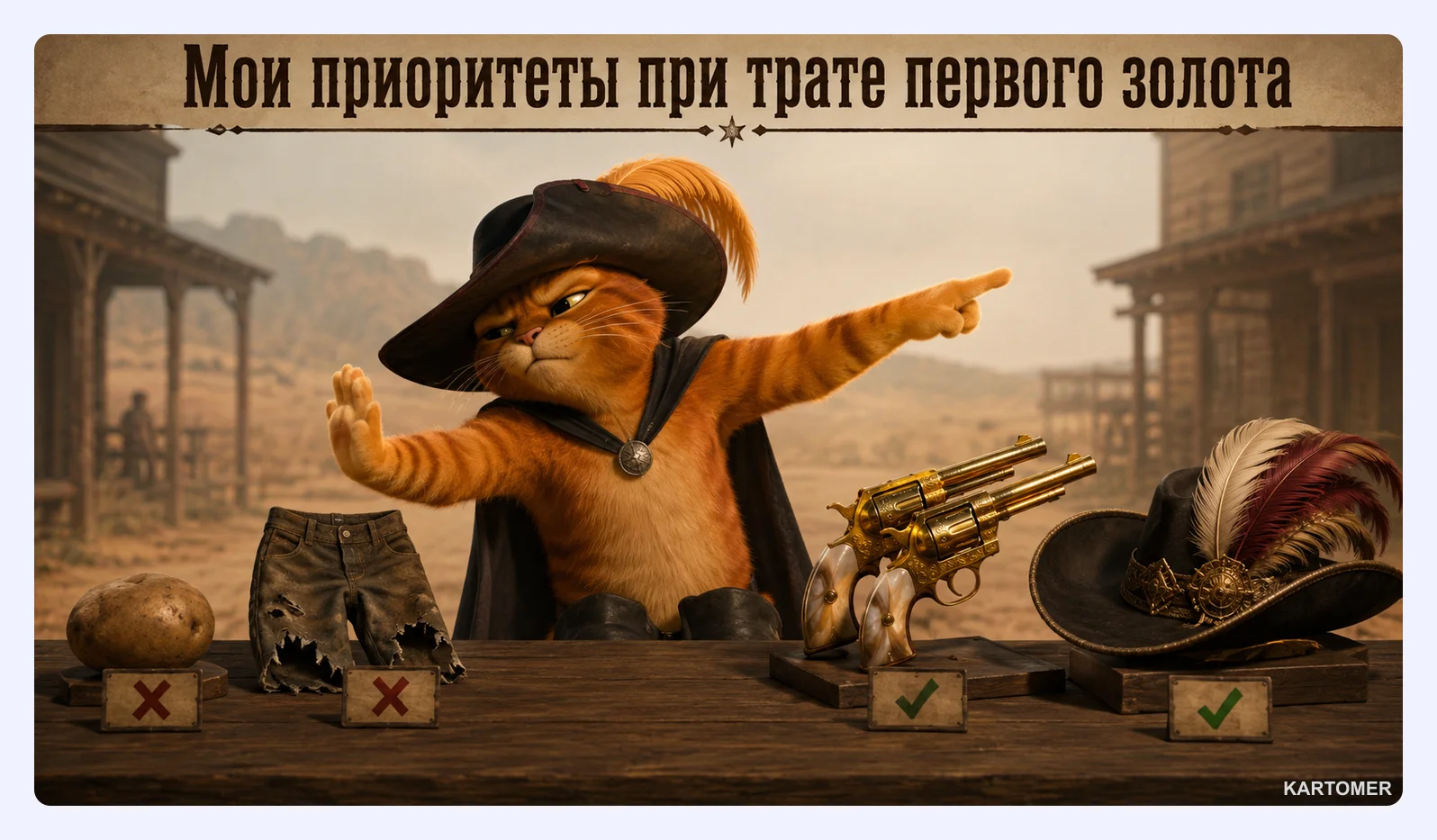 Скриншот: Что можно приобрести за золото в Red Dead Online?