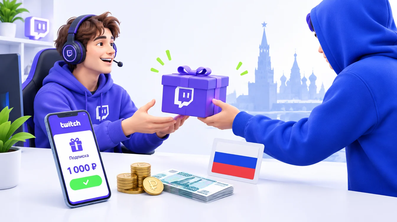 Как купить подписку на Twitch и задонатить стримеру из России в 2026 году