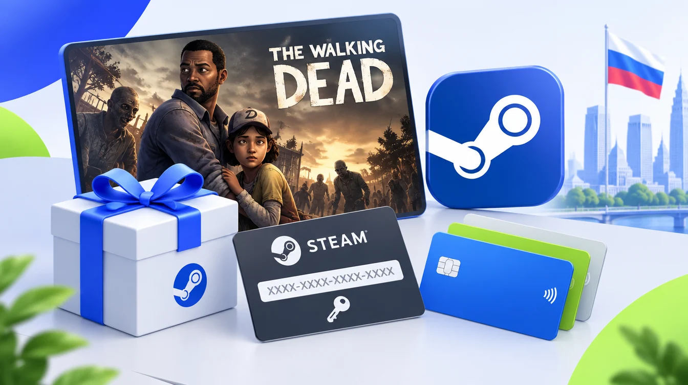 Как купить The Walking Dead в России в 2026 году: способы оплаты в Steam, ключи и Steam Gift