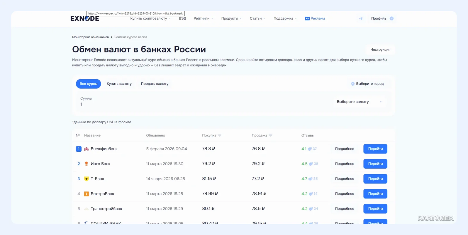 Скриншот: Как обменять евро по лучшему курсу: пошаговая инструкция для россиян