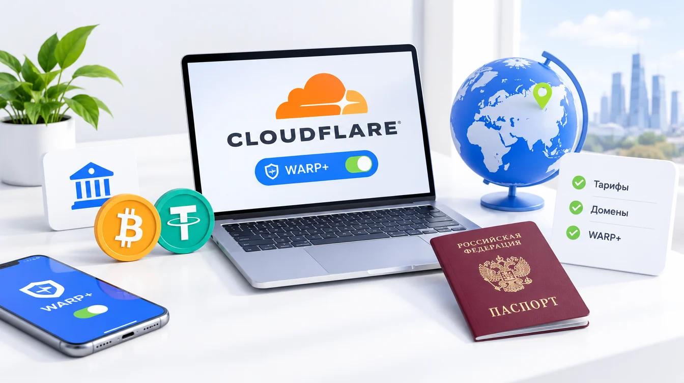 Как оплатить Cloudflare из России в 2026 году: рабочие способы для тарифов, доменов и WARP+
