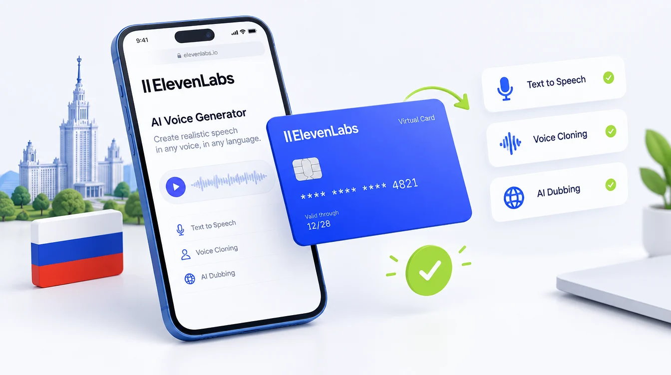 Как оплатить ElevenLabs виртуальной картой из России