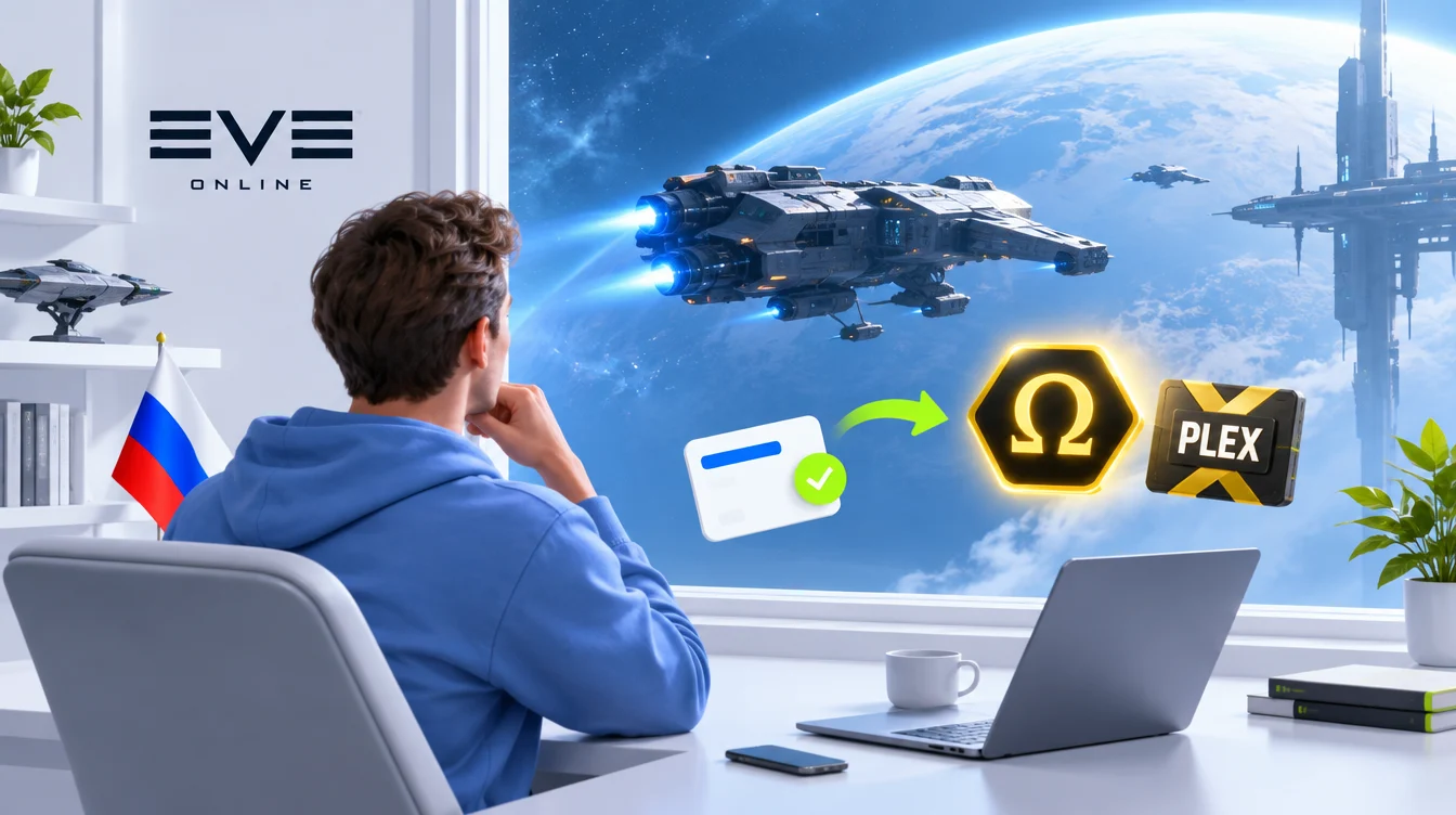 Как оплатить EVE Online из России в 2026 году: способы купить Omega и PLEX