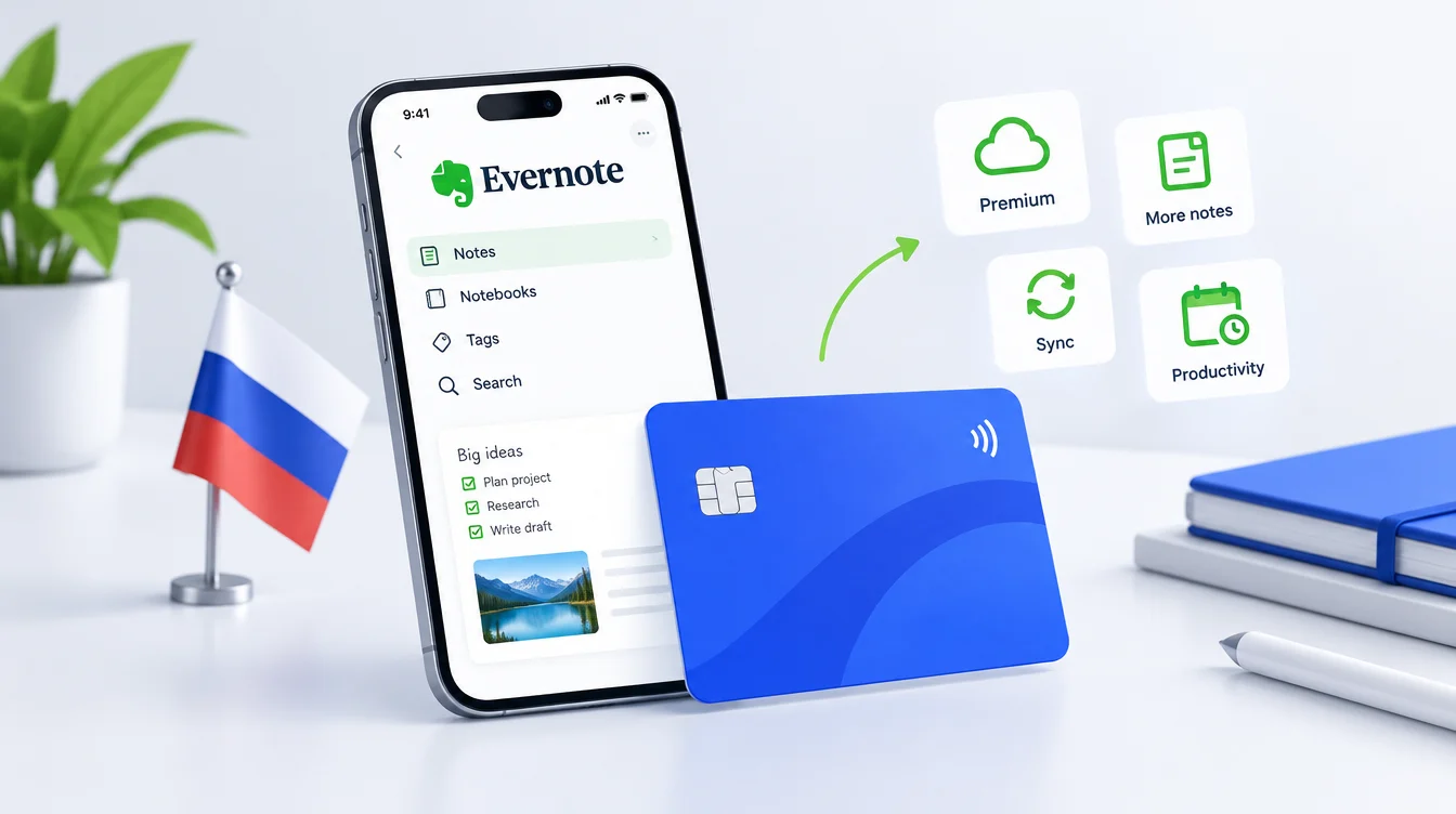 Как оплатить Evernote из России в 2026 году