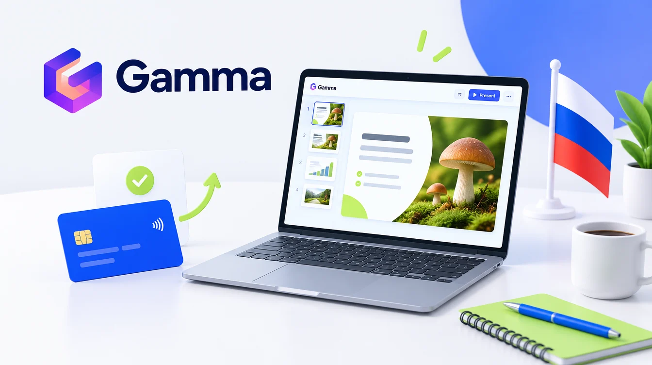 Как оплатить Gamma AI из России в 2026 году