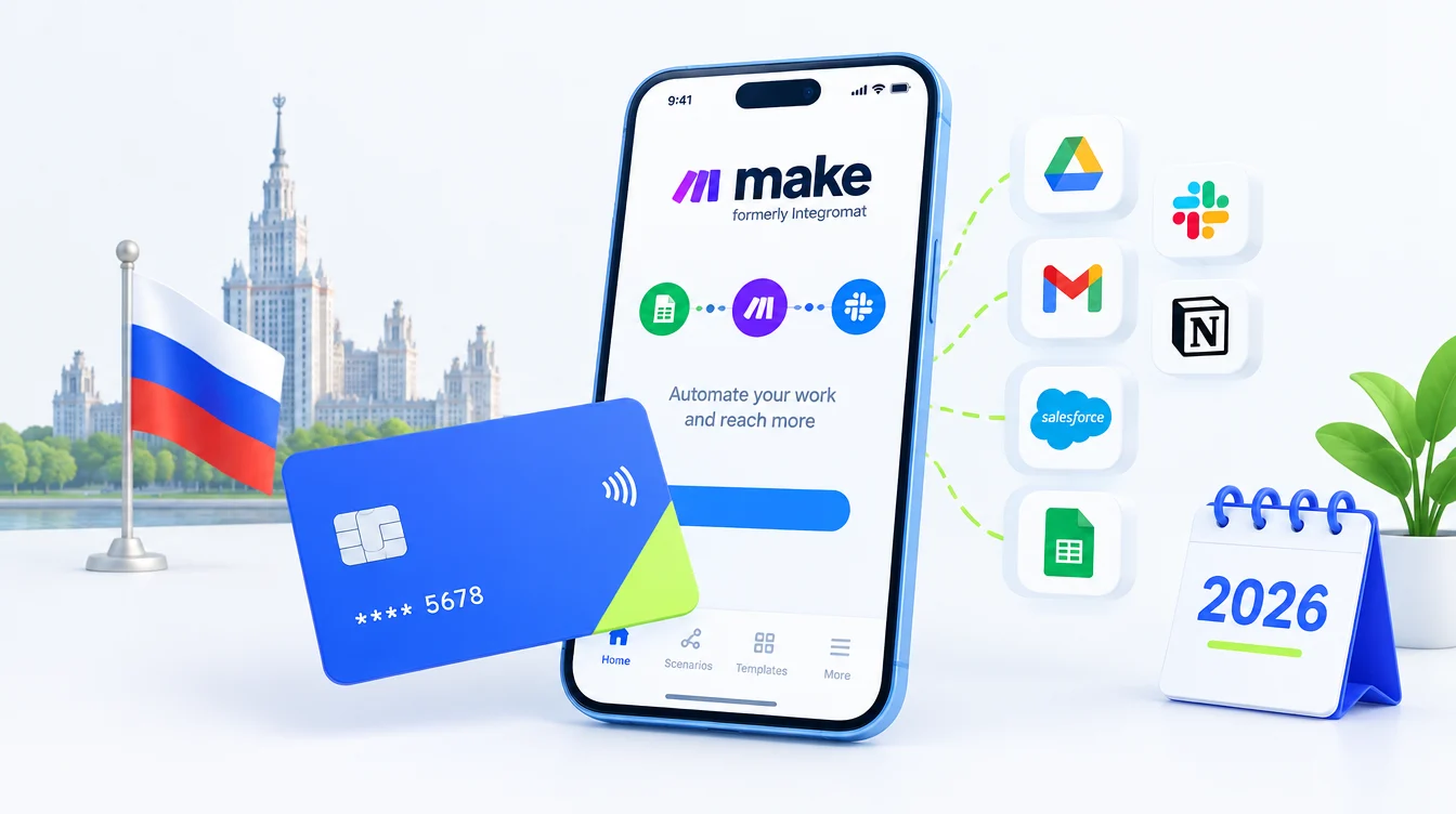 Как оплатить Make (Integromat) из России в 2026 году
