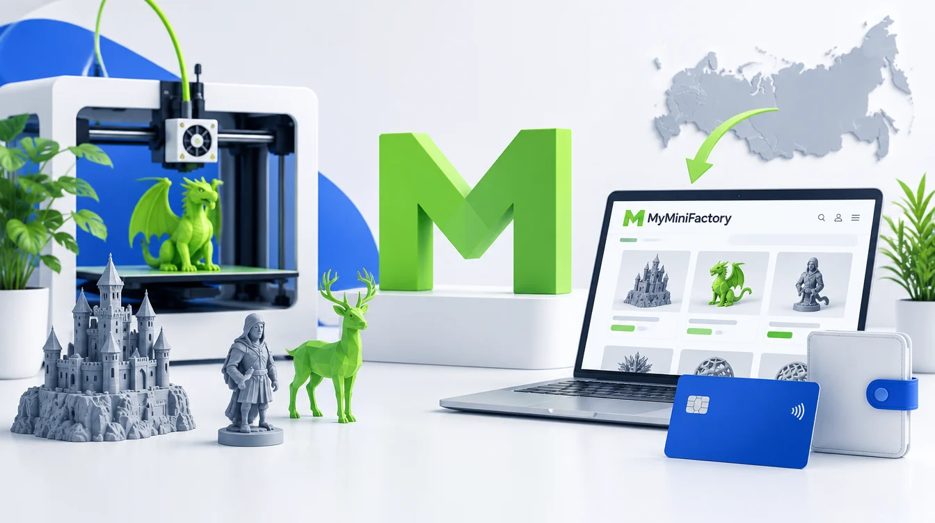 Как оплатить MyMiniFactory из России в 2026 году