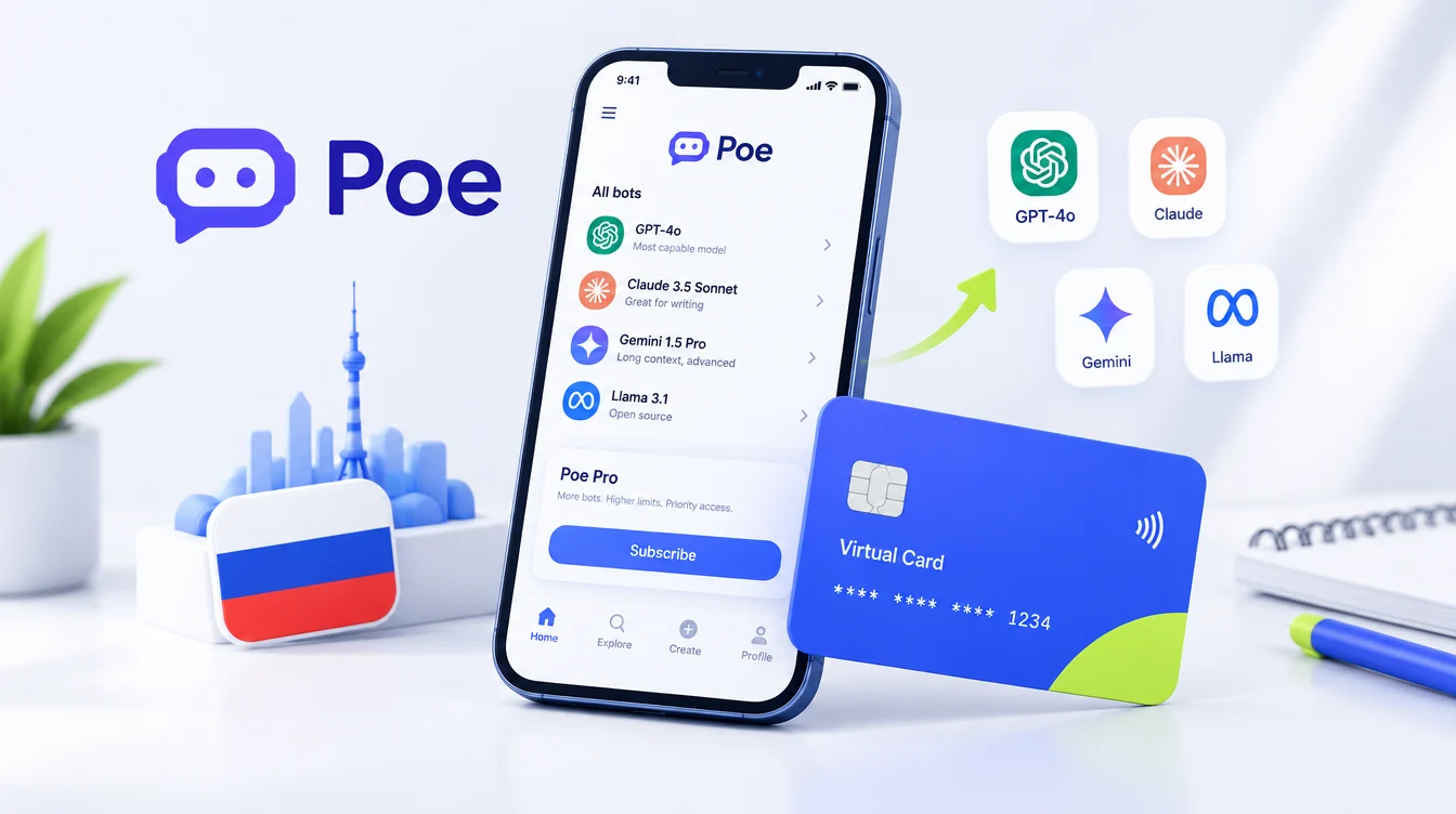 Как оплатить подписку Poe из России в 2026 году