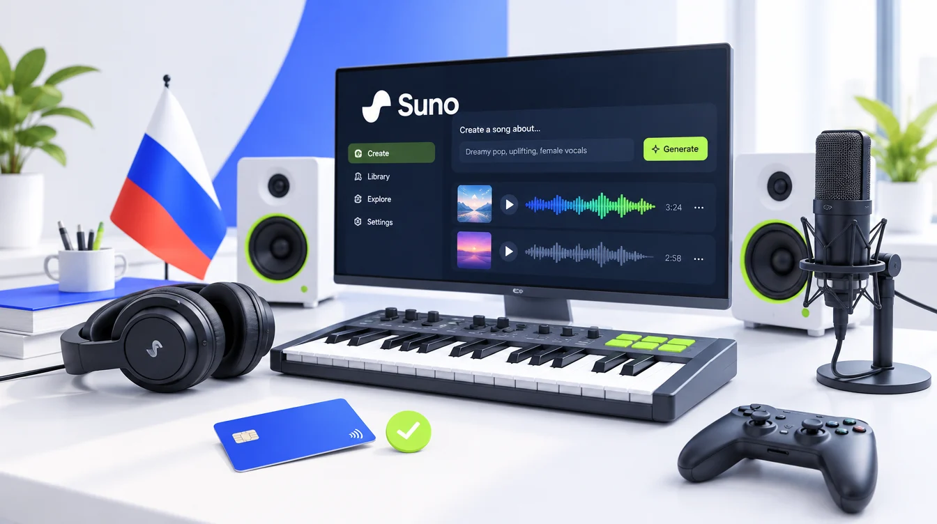 Как оплатить Suno AI из России: от выбора тарифа до активации подписки