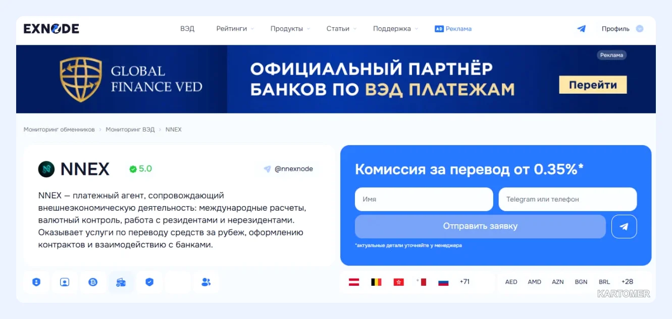 Скриншот: NNEX