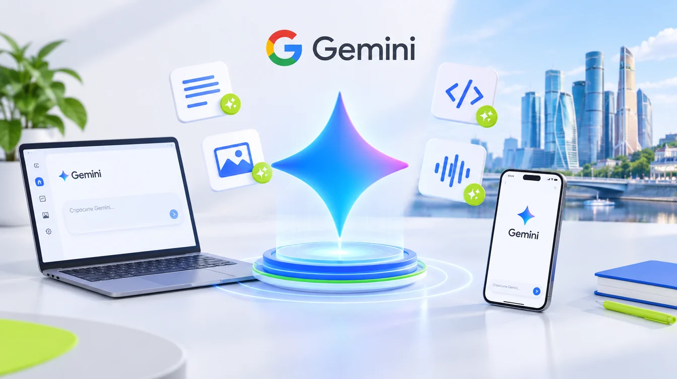 Как пользоваться Gemini в России: возможности ИИ Google на практике