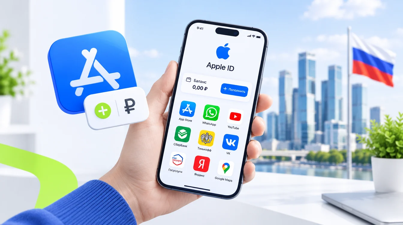 Как пополнить Apple ID из России в 2026 году: рабочие способы и цены