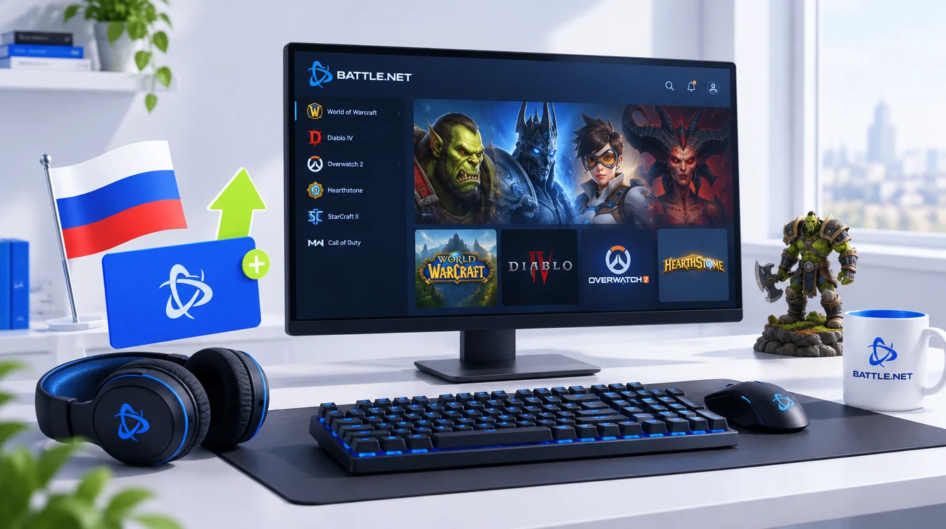 Как пополнить Battle net в России 2026: гайд для покупки игр и доната