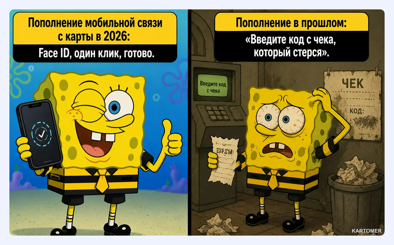Скриншот: Пополнение мобильной связи Билайн с банковской карты