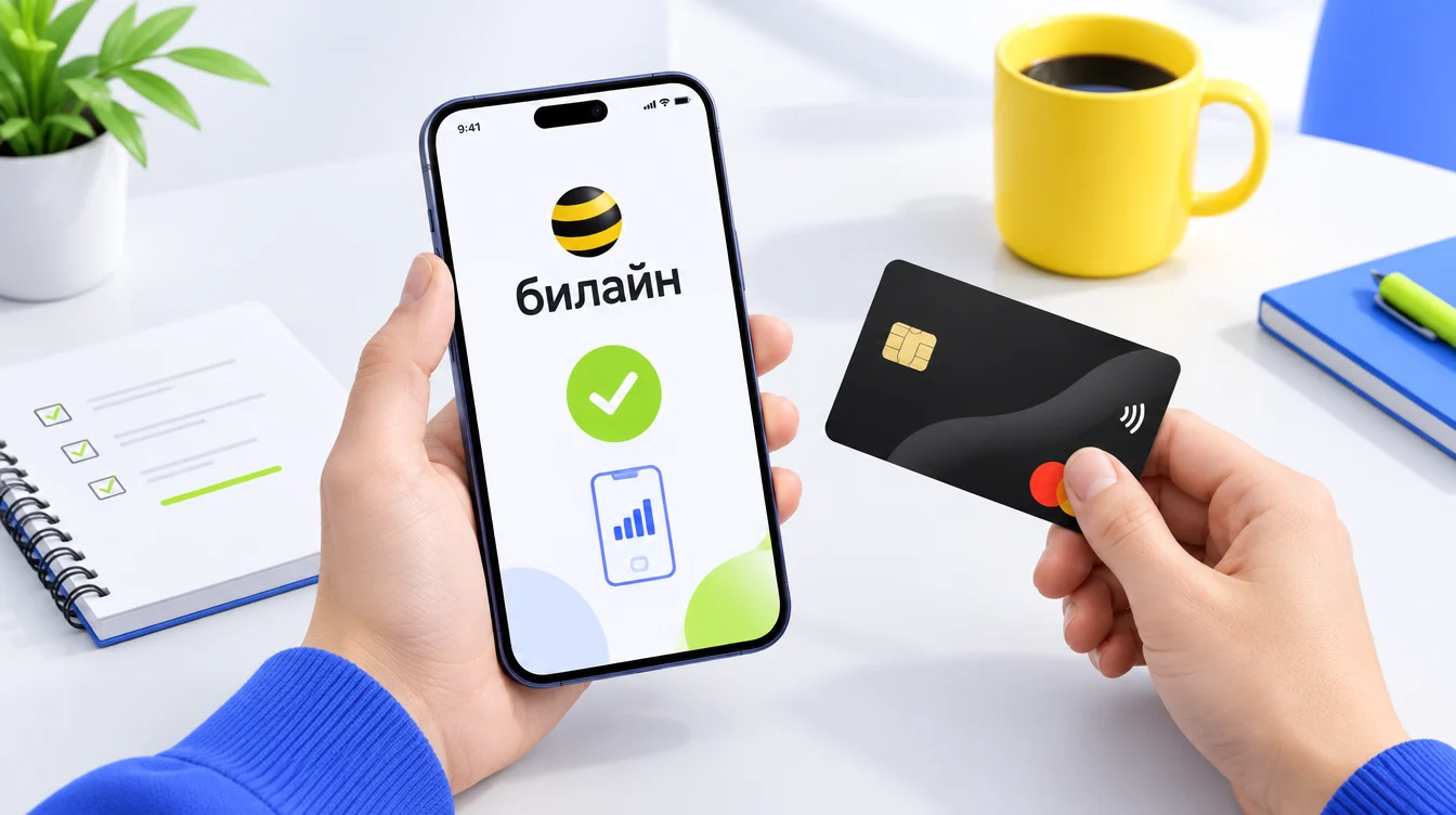Как пополнить Билайн с банковской карты без комиссии