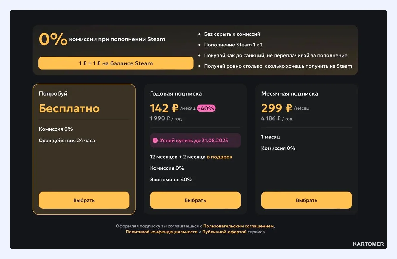 Скриншот: Шаг 3. Подключите Premium и посчитайте выгоду