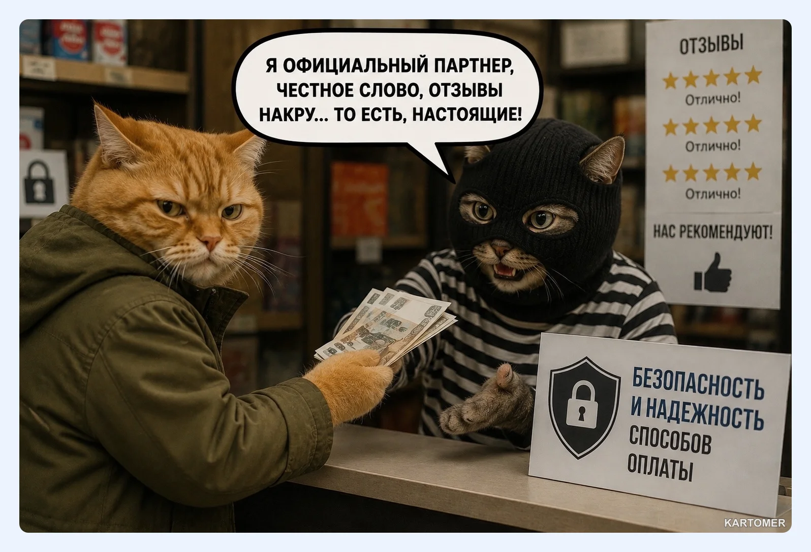 Скриншот: Безопасность и надежность способов оплаты