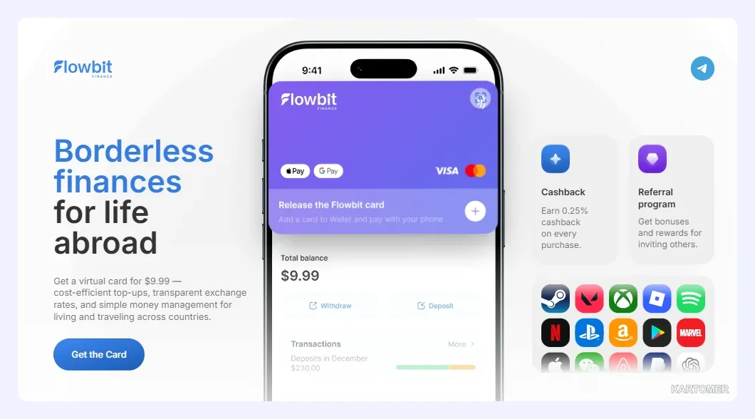 Скриншот: Flowbit Finance