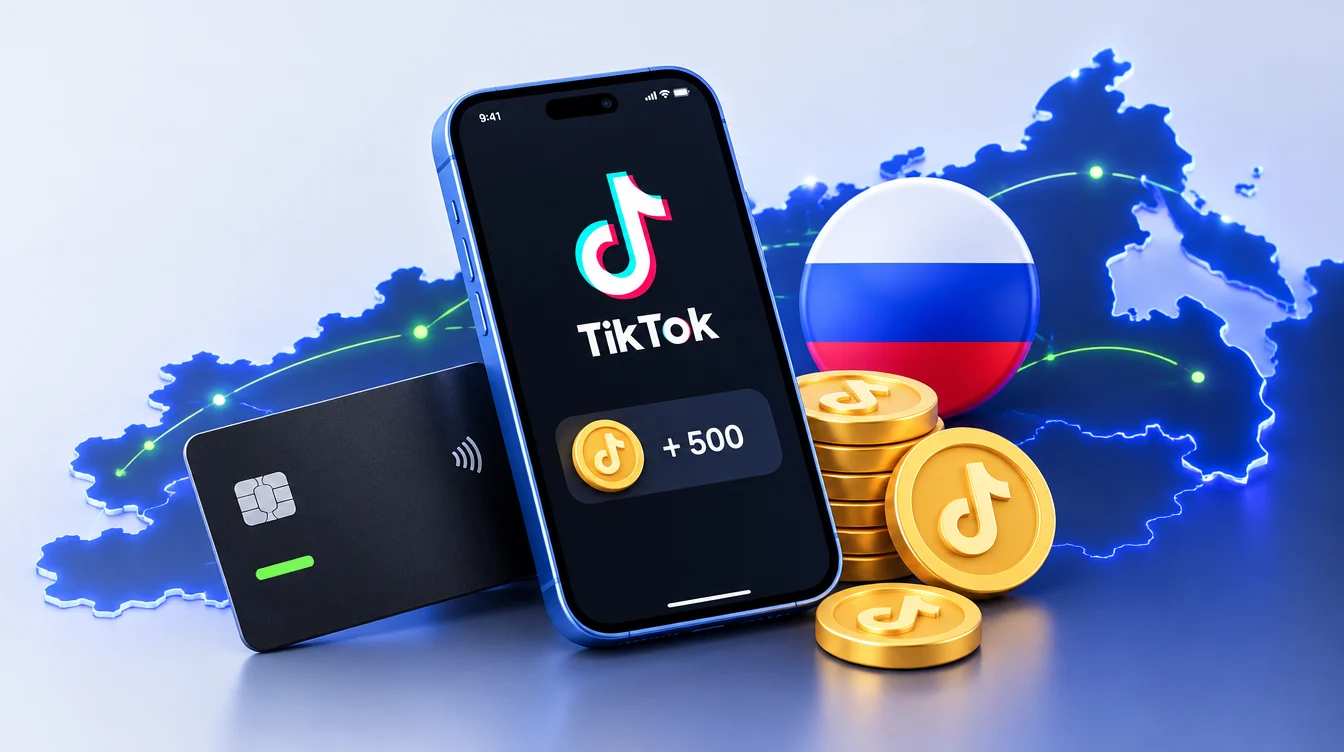 Как пополнить TikTok и купить монеты в России в 2026 году