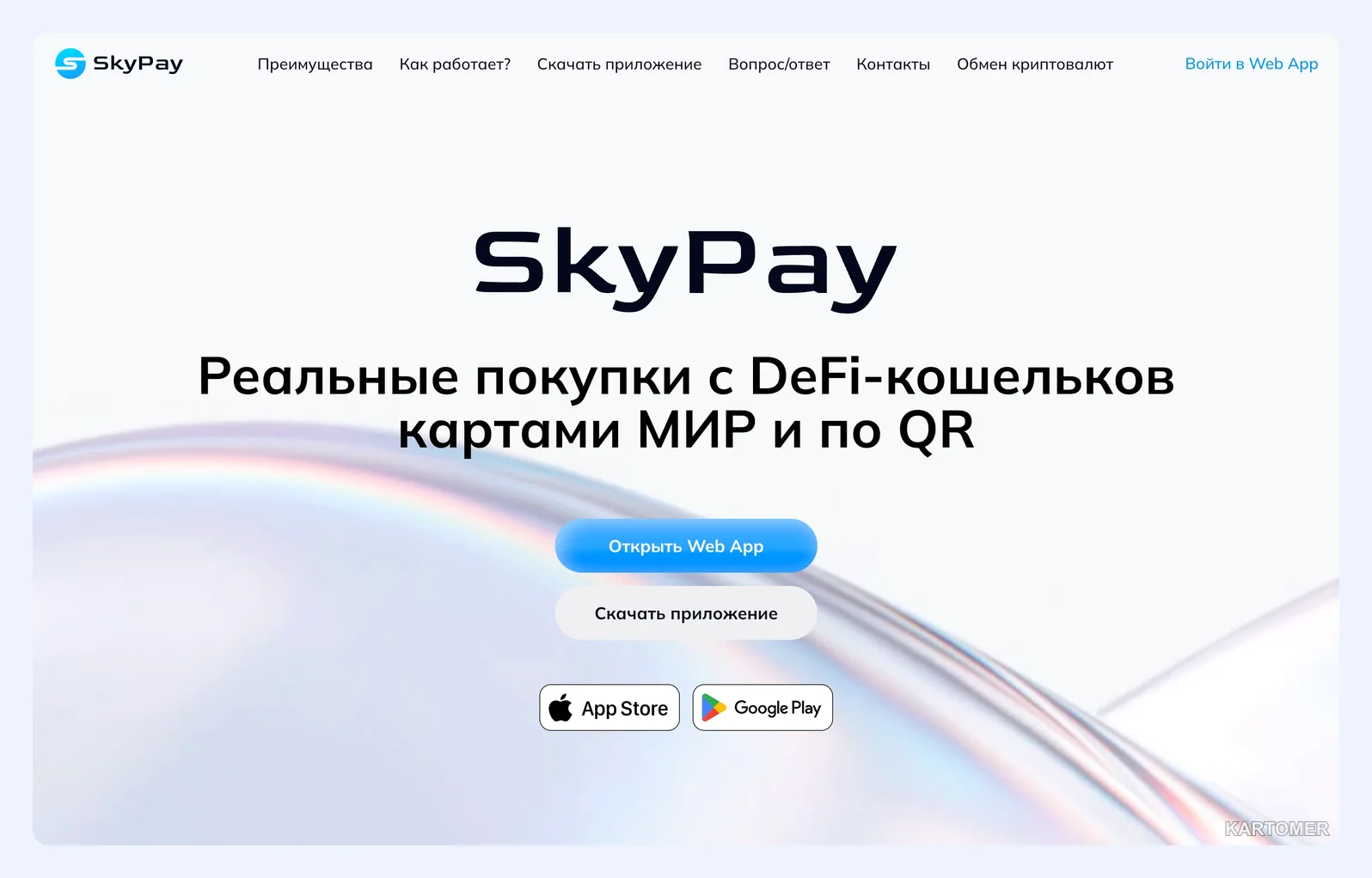 Скриншот: SkyPay