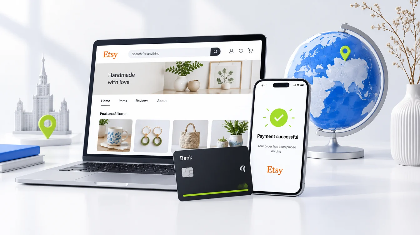 Как устроена оплата Etsy из России: актуальные способы