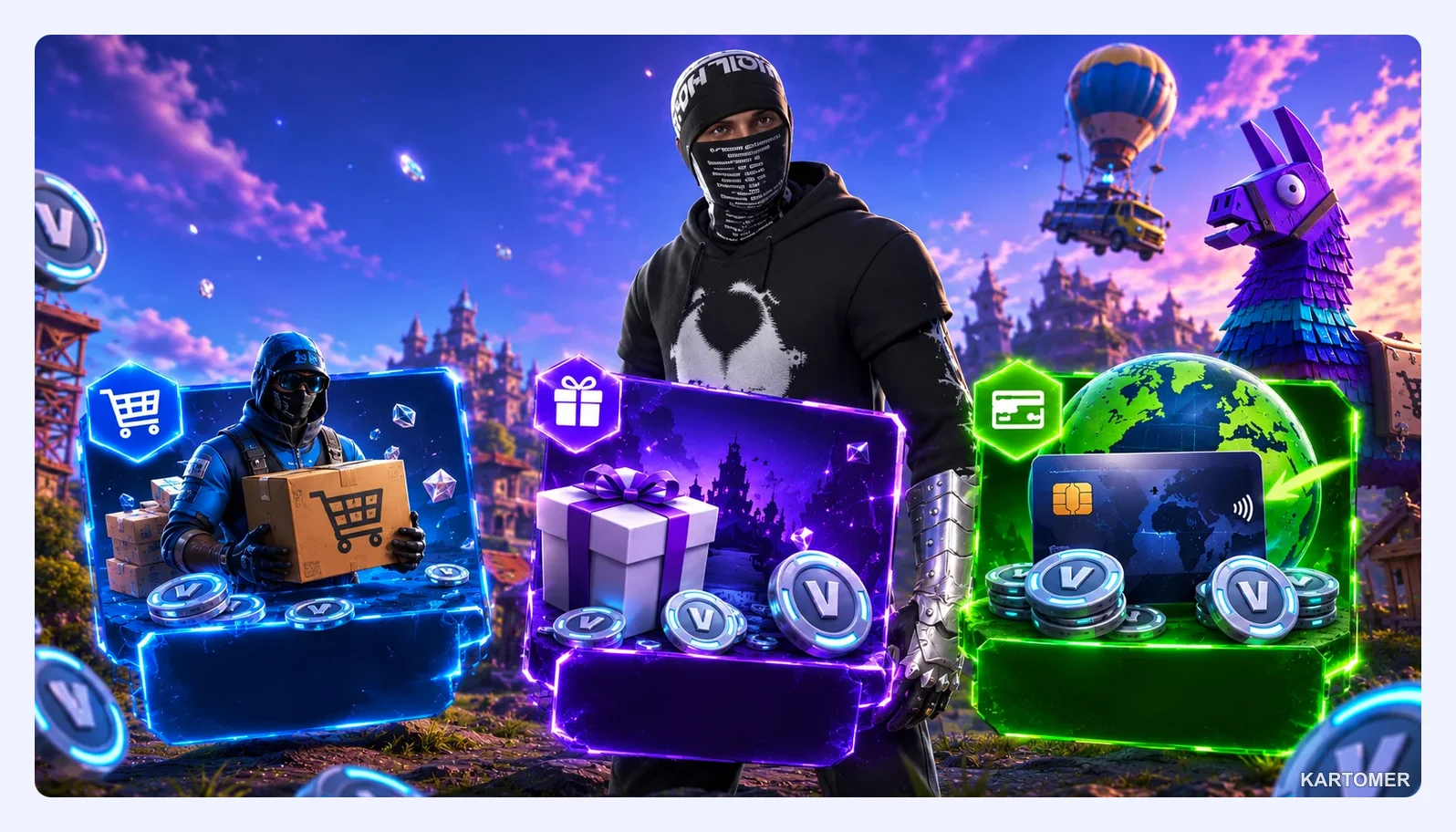 Скриншот: Основные способы пополнения Fortnite в России