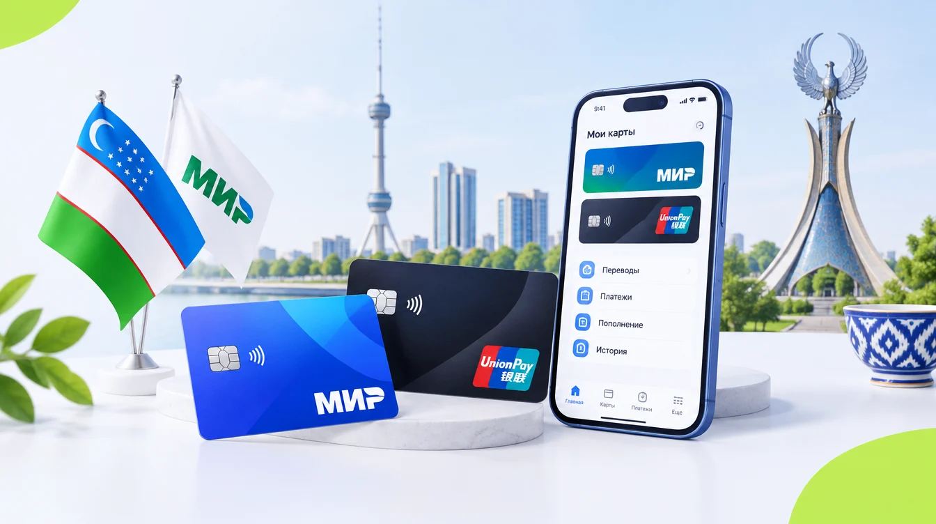 Какие карты работают в Узбекистане в 2026 году: Мир, UnionPay и оплата в Ташкенте
