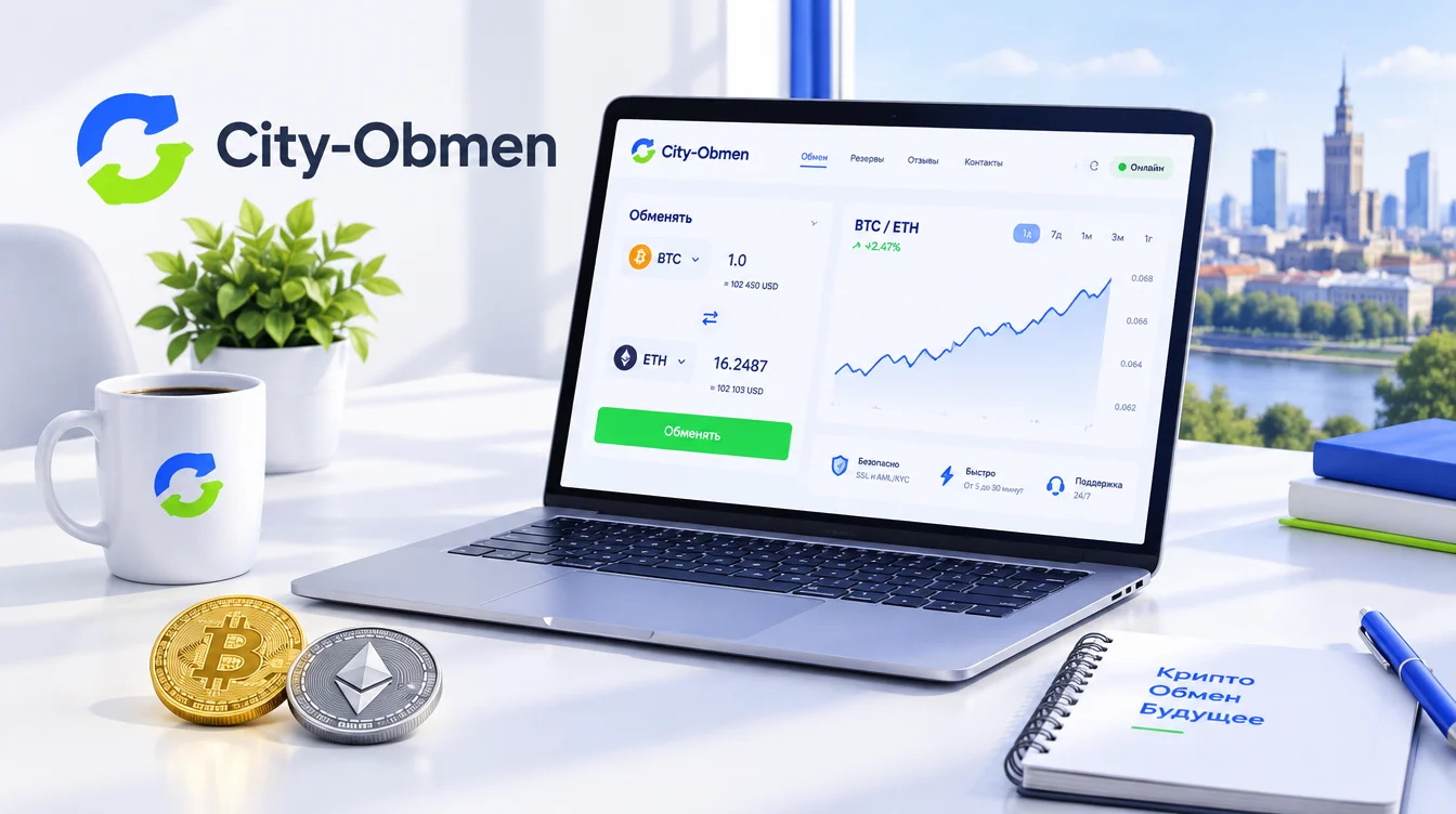 Криптообменник City-Obmen: обзор, отзывы и условия обмена в 2026 году
