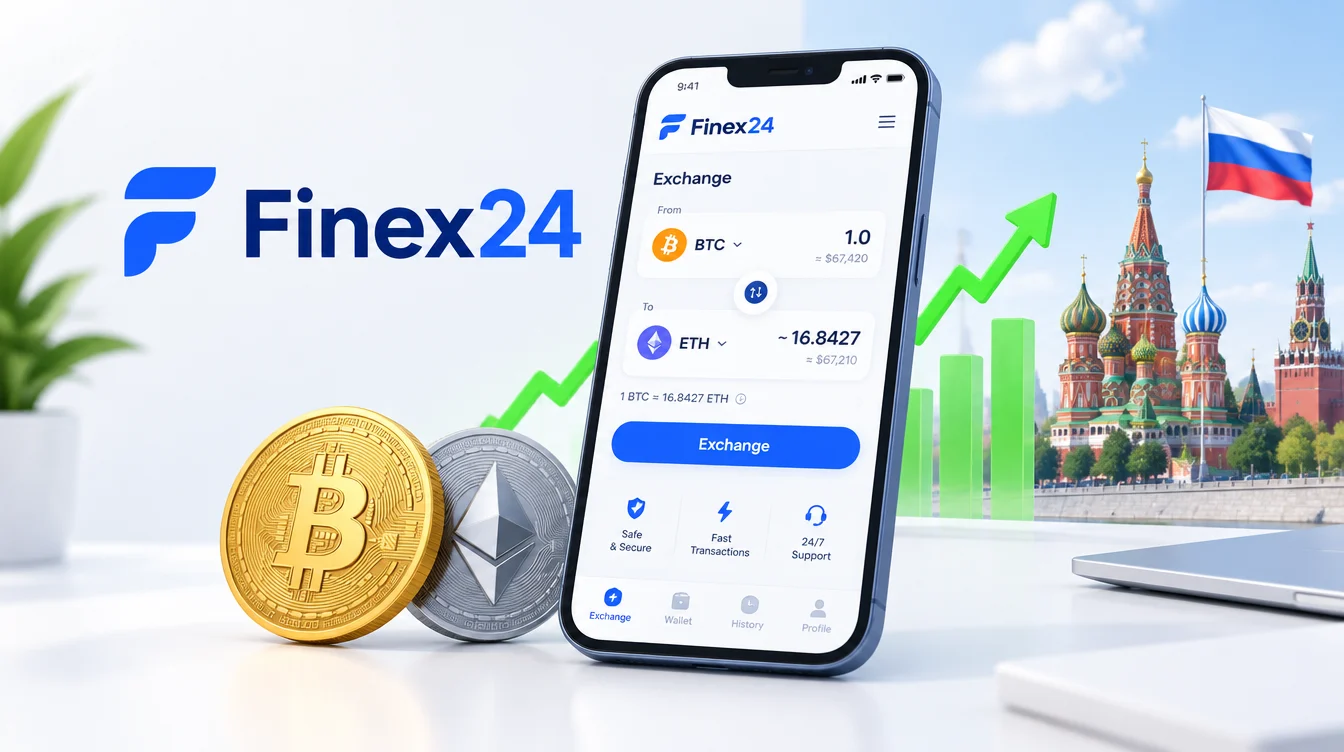 Криптообменник Finex24 2026: обзор, отзывы и как безопасно совершить обмен