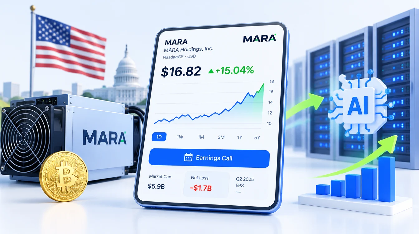 Крупнейший майнер США в минусе $1.7 млрд, но акции +15%: MARA уходит из чистого майнинга в ИИ-дата-центры