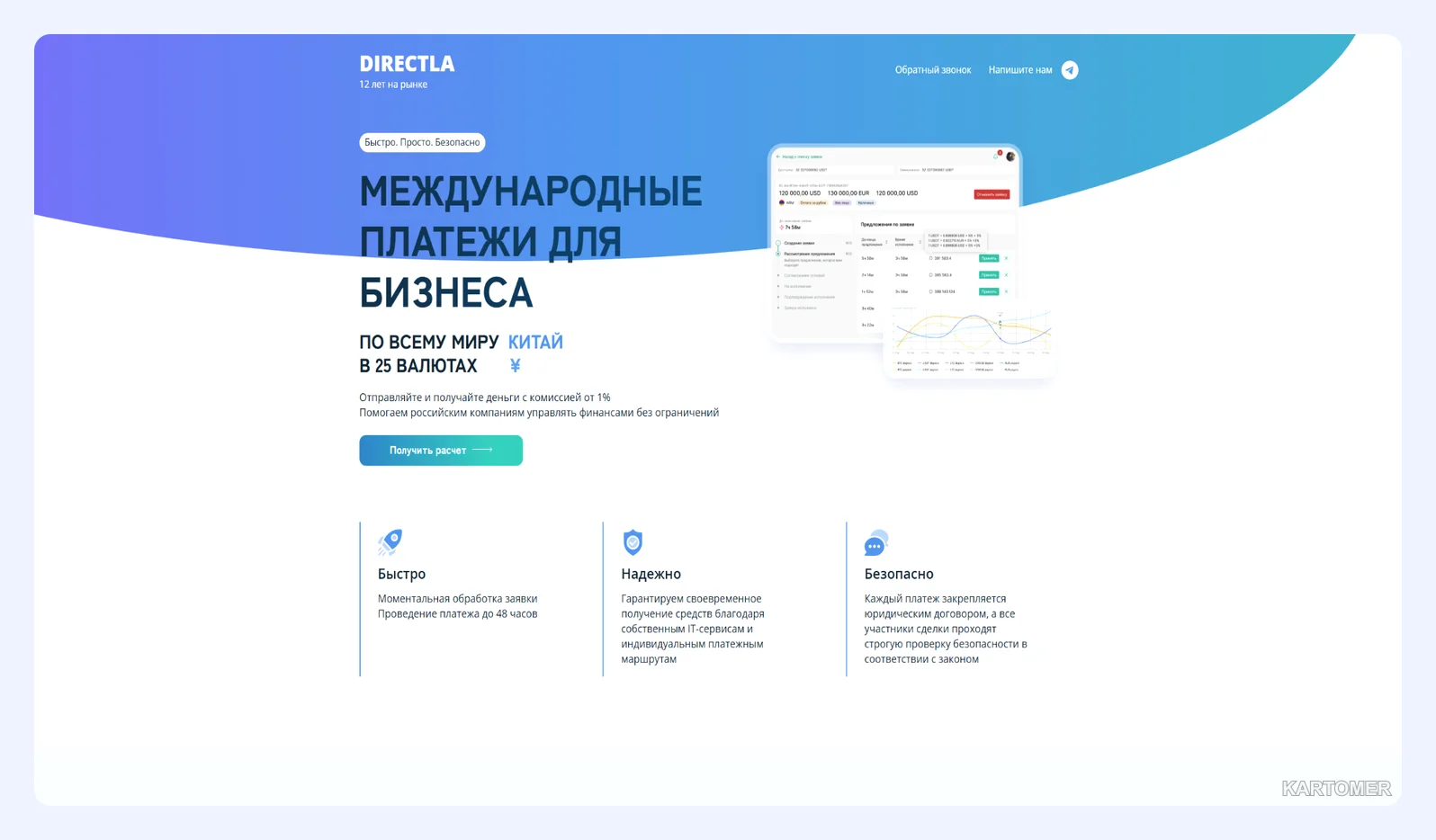 Скриншот: DIRECTLA