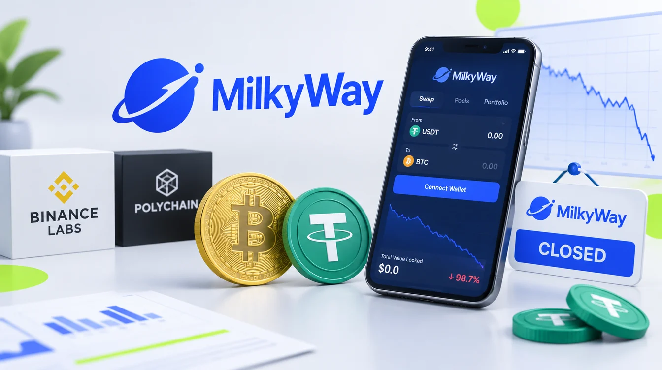 MilkyWay закрывается: даже Binance Labs и Polychain не спасли блокчейн от провала в DeFi