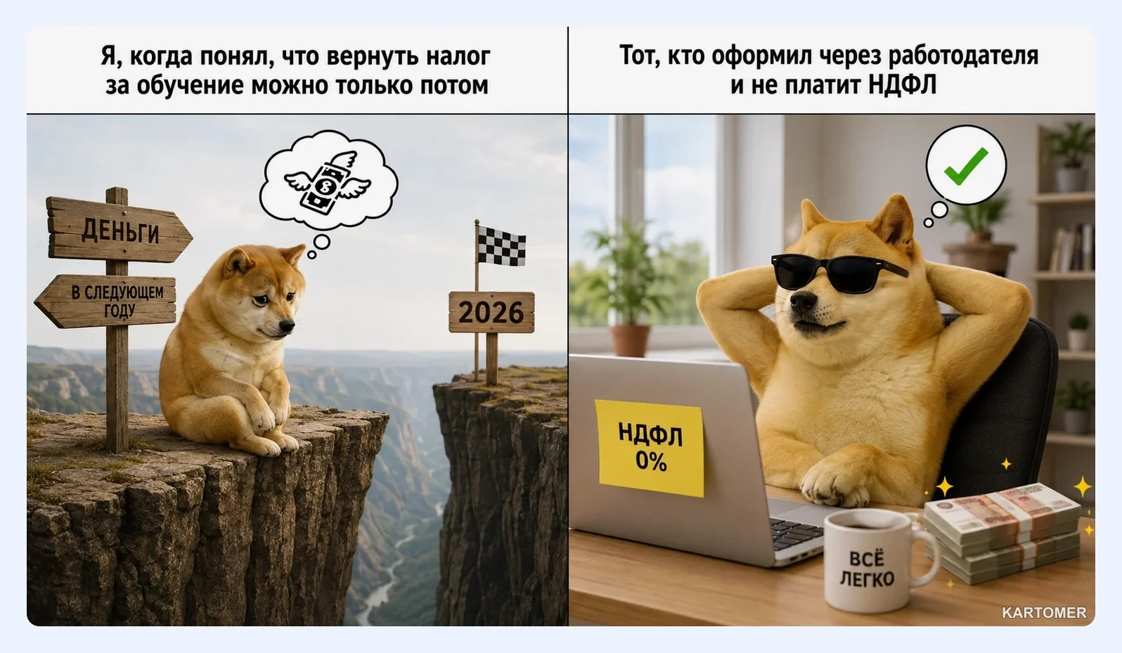 Скриншот: Как оформить налоговый вычет за обучение