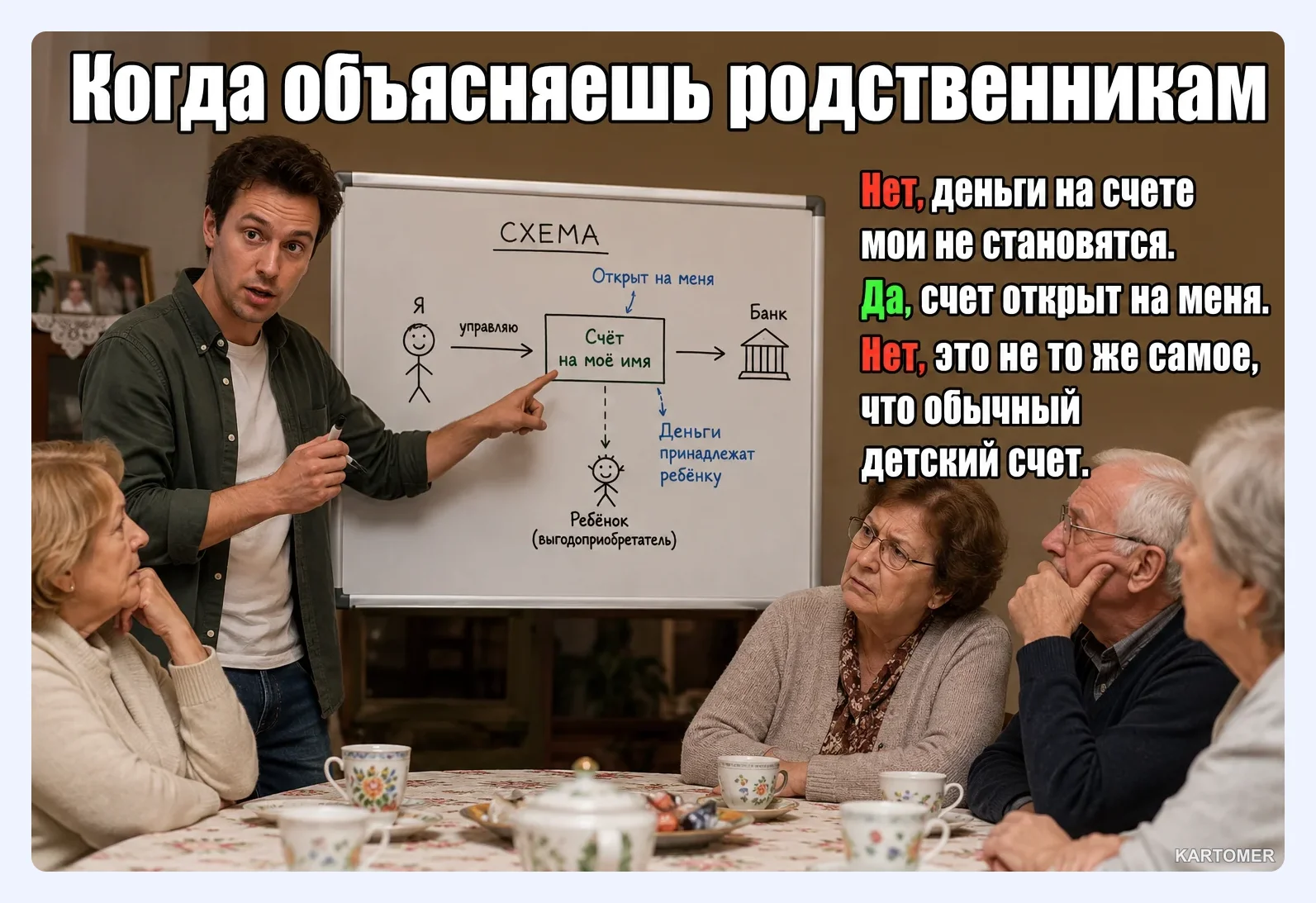 Скриншот: Зачем нужен номинальный счет на ребенка