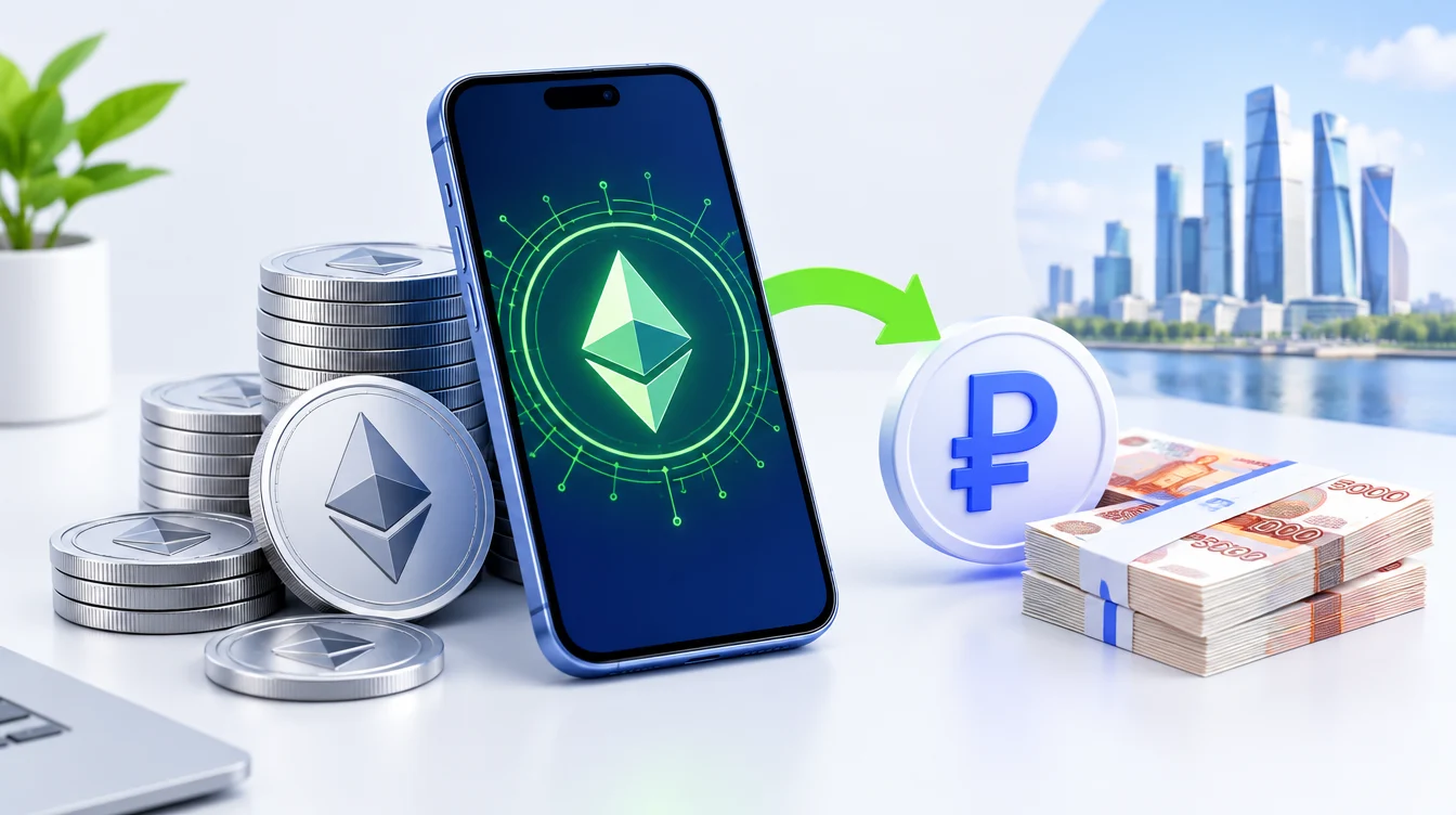 Обменять эфир (ETH) на рубли: 3 лучших способа в 2024 году