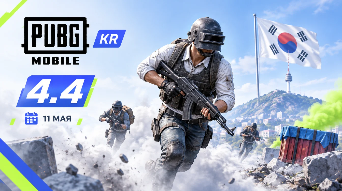 Обновление PUBG Mobile KR 4.4: Релиз 11 мая в ПАБГ Мобайл